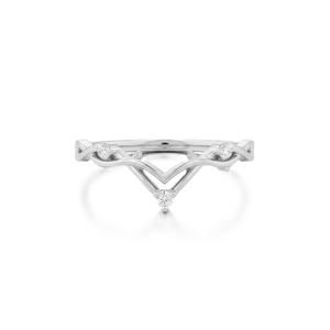 แหวนทองคำแท้ 18K ดีไซน์เรียบหรู โค้งมน ซ้อนกันได้ เหมาะสำหรับแหวนแต่งงาน แหวนหมั้น แหวนแฟชั่น แหวนลายกากบาท - Product Image 3