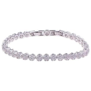 Full Diamond Bracelet for Women 925 Silver Light Luxury Full Diamond Fine Moissanite <b>Girlfriend</b> Birthday Gift Bracelet - Product Image 1