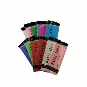 Carta Seta Artigianale Colori Misti 12 Pezzi Rettangolari Carta di Riso per Origami Materiali Artistici - Product Image 2