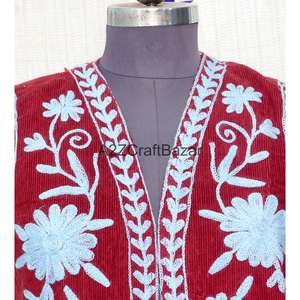 Chaqueta de Algodón 100% con Estampado Floral Cotrise para Mujer, Marca A2ZCraftBazar, Estilo Vintage, Transpirable, con Logotipo en la Espalda, Manga Media, Cuello Redondo - Product Image 2