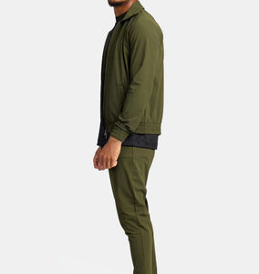 Conjunto Deportivo de Otoño al por Mayor, 2 Piezas, Traje Deportivo para Hombre, 100% Poliéster, Informal, para Correr, Traje Deportivo Sólido para Hombre - Product Image 2