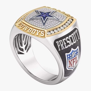 Bague de championnat des Dallas Cowboys en moissanite, best-seller, pour collectionneurs de sport de luxe, disponible au prix d'exportation - Product Image 3