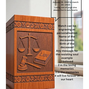 Modern <b>Square</b> Wooden Urn for Ashes Handcrafted Teak Wood Urn for Ashes urn by AYAANS - Product Image 6
