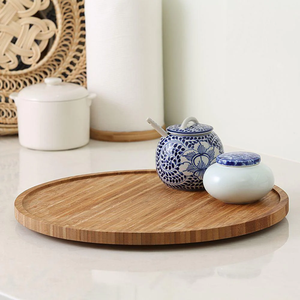 Plateau tournant en bois de qualité supérieure, 2 pièces, forme ronde, prix de gros - Product Image 6