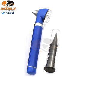 Otoscope à fibre optique en acier inoxydable bleu, format de poche, qualité supérieure, durable, léger, diagnostic médical MOL - Product Image 3