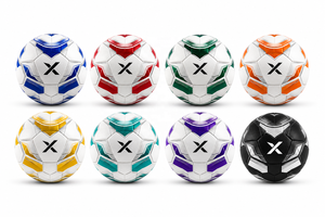 Ballon de football personnalisé X pour ligue |   Blanc Noir Or |   Logo X |   Fabricant OEM ODM |   Design haut de gamme |   Qualité supérieure - Product Image 5