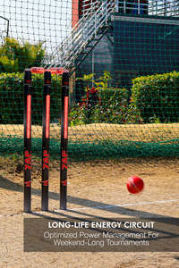 Highest Precision ZAP Apex LED Cricket Stumps Kit | T20 Style <b>Light</b> Up Stumps with Instant <b>Flash</b> LED Technology - Product Image 2