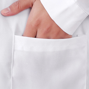 Bata de Laboratorio Médica, Último Modelo, Venta al Por Mayor, Personalizada, de Alta Calidad, Suave y Transpirable, Bata Blanca para Doctor - Product Image 4