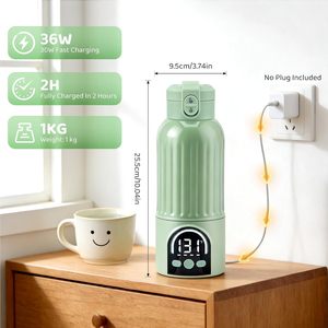 เครื่องอุ่นขวดนมแบบพกพาไร้สาย สำหรับชงนมผงและใช้งานระหว่างเดินทาง - Product Image 2