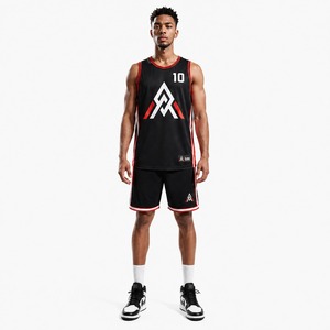 Tenue de basketball pour hommes, maillot et short de basketball respirants de haute qualité, ensemble personnalisé pour équipe sportive, uniforme de basket-ball - Product Image 1