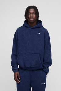 Survêtement personnalisé pour hommes : Sweat à capuche et pantalon de survêtement en molleton de coton, coupe droite, style streetwear décontracté d'hiver, avec logo frontal, vente en gros - Product Image 3