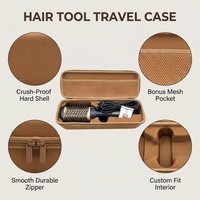 Étui de transport rigide en EVA personnalisé pour brosse lissante, sèche-cheveux et outils de coiffure – Boîte de rangement portable pour voyage