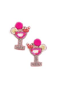 Pendientes de múltiples cuentas de moda Pendientes festivos hechos a mano para mujeres Al mejor precio Pendientes de cuentas - Product Image 4