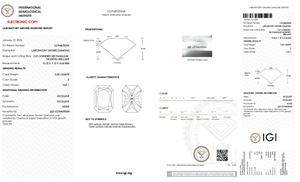 Diamante Cultivado en Laboratorio CVD de 3.00 Quilates, Color E, Claridad VVS1, Corte Radiante para Anillo de Alta Gama con Certificado IGI - Product Image 2