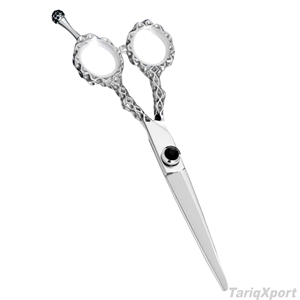 Ciseaux de barbier pliables légers de haute qualité en acier pakistanais, lame droite, pour droitiers, classiques, pour la coiffure - Product Image 2