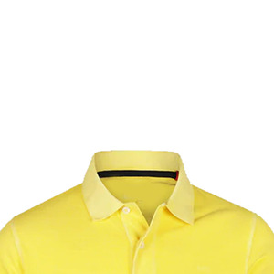 Polo Personalizado para Hombre, Amarillo, Manga Corta, Tejido Piqué, Casual, Color Sólido, Cierre de Botones, Corte Regular - Product Image 5