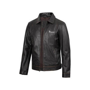 Chaqueta de Cuero Personalizada para Hombre, Corte Ajustado, Estilo Motociclista, Chaqueta de Cuero Sintético, Ropa Casual de Invierno, Moda Urbana - Product Image 3