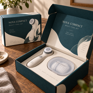 Caja de Embalaje de Cartón Corrugado Impresa Personalizada para el Set de Herramientas de Belleza NOVA - Product Image 4