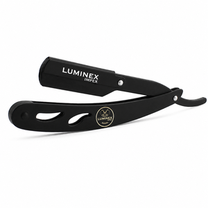 Navaja de Afeitar Recta Vintage Luminex Impex con Mango de Concha de Abulón y Acero al Carbono, Lista para Usar en Barberías y Salones - Product Image 4