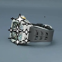 Luxuriöse Herren-Armbanduhr aus Edelstahl mit Mechanischem Uhrwerk, Analog-Digital Chronograph, 41mm, 20mm Moissanit-Saphirkristall, Exklusives Design