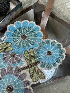 Camino de Mesa Bordado con Diseño de Libélula, Estilo Bohemio, Decoración para el Hogar, Material de Algodón Lavable - Product Image 3