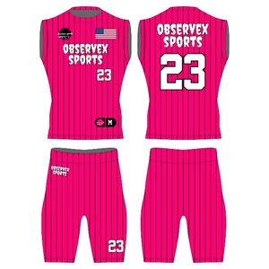 Ensemble complet de maillots et shorts de flag football 7v7 pour filles, kit de sublimation intégrale, domicile et extérieur, vêtements de sport - Product Image 1