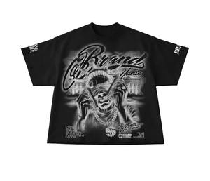 Camiseta de hombre de manga corta con estampado 3D, estilo hip hop vintage, de alta calidad, holgada y resistente, para ropa urbana, tendencia 2026, venta al por mayor - Product Image 6