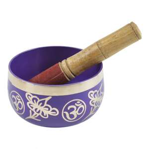 Cuenco Tibetano Metálico Hecho a Mano para Sanación por Resonancia y Meditación de Yoga, Cuenco Tibetano con Mazo - Product Image 3