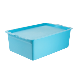 OEM Custom PP Plastic <b>Storage</b> Box With Lid Stackable Living Room <b>Storage</b> <b>Bin</b> - Product Image 1