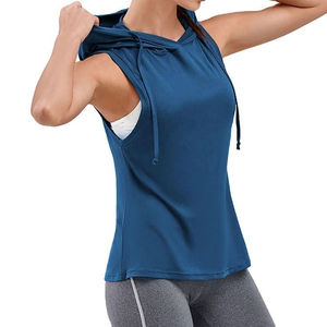 Hoodies sans manches pour femmes, imprimés, style activewear, tissu lisse, léger, toucher doux, tendance streetwear, mode gym - Product Image 6