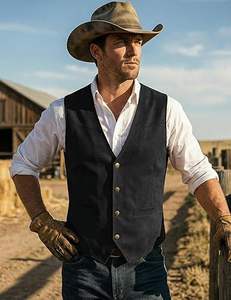 Gilet en cuir pour homme, nouvelle mode, sans manches, respirant, décontracté, pour l'hiver, pour la moto, pour les motards - Product Image 6