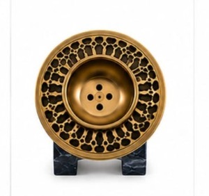Brûleur d'encens de style chinois en aluminium marbré bleu de qualité supérieure, avec couvercle métallique décoratif, fait main, luxe, décoration d'intérieur - Product Image 5
