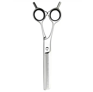 Ciseaux de coiffure professionnels avec double repose-doigts, lame droite en acier inoxydable, super coupe, outils de beauté pour barbier - Product Image 3