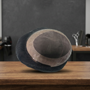 Half <b>Wig</b> Cap With Mono Base And Human Hair Edge <b>For</b> <b>Men</b> - Product Image 2