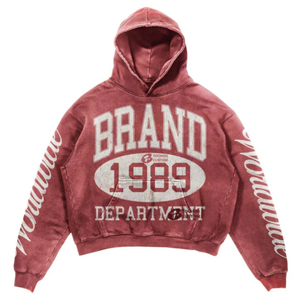 เสื้อฮู้ดผู้ชายแบรนด์ 1989 รุ่น Department ทรงโอเวอร์ไซส์ ผ้าฝ้ายฟอกสไตล์วินเทจ แขนยาวแบบปกติ สไตล์ฤดูใบไม้ร่วง - Product Image 3