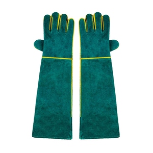 Guantes de Seguridad de Cuero Vacuno Retardantes de Llama de Larga Duración, Protección Industrial para Manos y Brazos para Trabajadores de la Construcción - Product Image 2