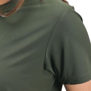 Camiseta Deportiva para Mujer, Color Oliva, Transpirable, de Secado Rápido, Ligera, para Gimnasio, Fitness, Entrenamiento, Running, Ropa Deportiva - Product Image 3