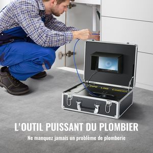 Endoscopio Industriale Impermeabile IP68 da 30 m/100 ft con Schermo da 7 Pollici, Telecamera per Ispezione Fognature e Tubazioni con Funzione DVR, 12 LED Regolabili - Product Image 2