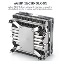 Refroidisseur de processeur à profil bas AXP90-X47 en cuivre et aluminium, ventilateur PWM mince TL-9015 de 120 mm, hauteur ITX de 47 mm pour boîtier d'ordinateur