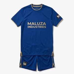 Ensemble maillot et short de football sublimé durable, design personnalisé, sublimation intégrale, pour équipes de lycée - Product Image 1