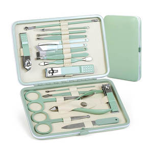 Personal Care Luxury <b>Nail</b> Clipper <b>Kit</b> 18 Piece Set Toe Finger <b>Nail</b> File <b>Nail</b> Clippers <b>Kits</b> Manicure Set - Product Image 1