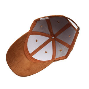 Casquette de baseball unisexe en daim à 6 panneaux, couleur unie, ajustement réglable, chapeau décontracté pour adultes, à porter au printemps et en été - Product Image 4