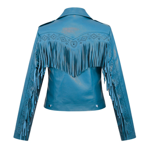 Premium Women's Fringe <b>Leather</b> <b>Jacket</b> Manufacturer Wholesale Outerwear - Product Image 4