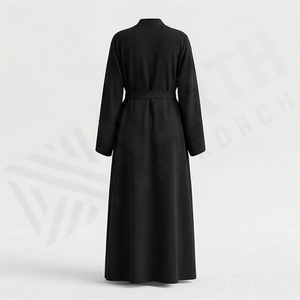 ชุดแต่งงานแบบอาหรับมุสลิม Zifeng OME รุ่นใหม่ สีฟ้าอมเทา คอรูปหัวใจ ทรงหลวม ประดับเพชรเย็บมือ ดีไซน์หรูหรา ผลิตจากโพลีเอสเตอร์ ป้องกันไฟฟ้าสถิต - Product Image 2