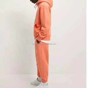 Conjunto Deportivo Informal de Algodón Grueso con Hombros Caídos, Estilo Urbano, Holgado, Primavera, Talla Grande, Estampado, Talla XL - Product Image 2