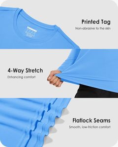 Maillot de bain Rash Guard Unisexe Personnalisé OEM pour MMA, Couleur Unie, 100% Polyester Respirant, Anti-UV UPF50+, Anti-Bactérien, Séchage Rapide, Couvrant Entièrement le Corps - Product Image 2