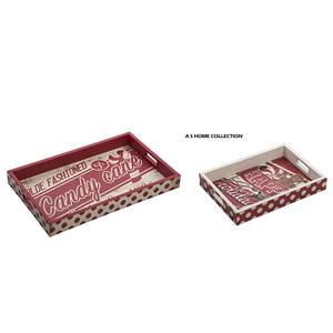 Bandeja Navideña con Diseño Atractivo, Forma Redonda, Sublimable, para Uso Doméstico y Decoración del Hogar - Product Image 3