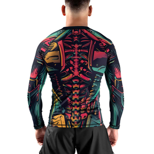Chemise de surf SeaSkin professionnelle à séchage rapide, antibactérienne, en polyester/nylon, UPF 50+, manches longues pour homme, rashguard BJJ, natation - Product Image 4