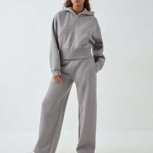Conjunto Deportivo de Invierno de Alta Calidad, Talla Grande, Color Sólido, Corto, con Capucha, Unisex, Ecológico, Ligero, Resistente al Viento - Product Image 2