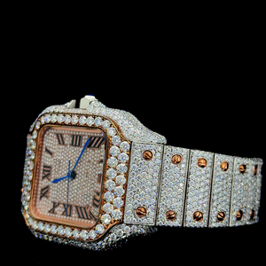 Reloj de Lujo Transparente con Esqueleto Único y Diamantes Moissanite VVS, Calidad Premium, con Movimiento de Cuarzo - Product Image 6